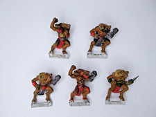 5 Chaos Beastmen Blood Bowl Players OOP Metal Figures Games Workshop GW