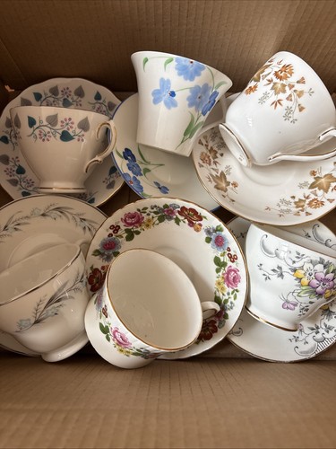Vintage china cups saucers - china, x