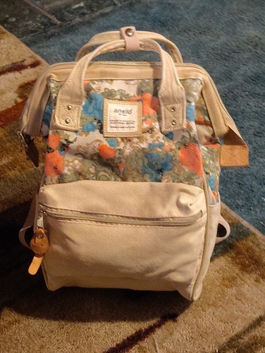 Anello floral pattern backpack - anello,