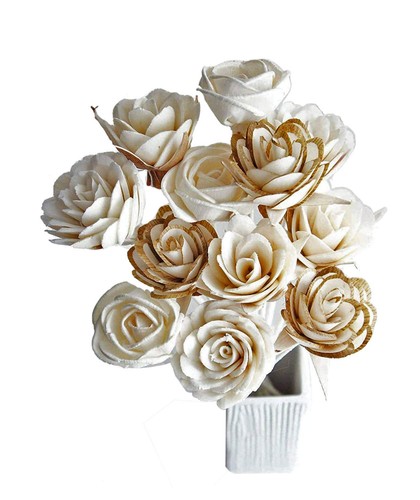 Mixed rose sola flower - 12,