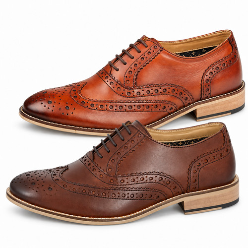 Mens leather brogues oxford - mens,