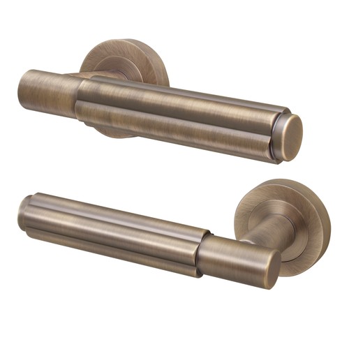 Brass internal door handle - brass,