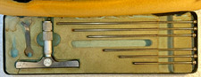 Micrometer Depth Gauge MOORE & WRIGHT 0 - 6” Six Spindles, Adjusting Tool & Case