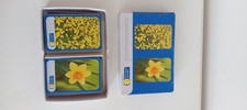 Vintage Marie Curie Double Deck Of Playing Cards In Original Box. Daffodil Theme