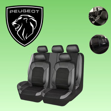 For All Peugeot Black 5 Seat