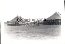 1949 British Army Cadet Camp large tents Photo 3.5 x 2.5 Inches