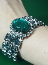 Pre-owned Auth MIU MIU FABULOUS CRYSTAL BRACELET