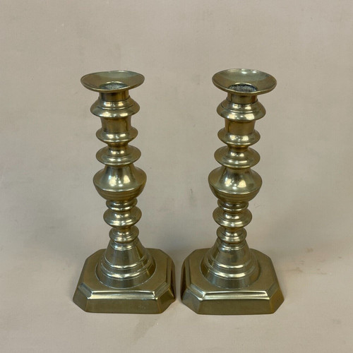 Antique matching pair brass - pair, of