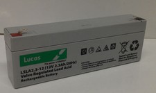 Mangar Airflo Cushion Compressor Mk2 replacement batteries Lucas LSLA2.3-12 X 2