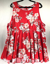Torrid Blouse Womens 4 Red