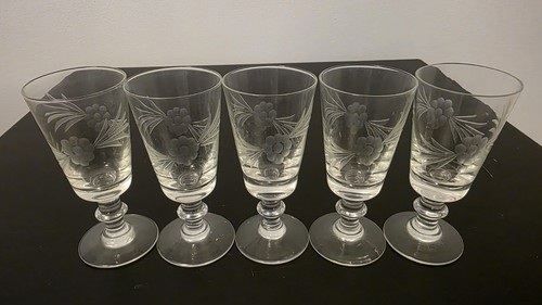 Vintage antique etched - x, /