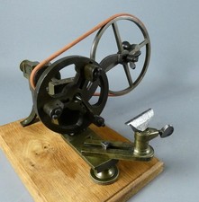 Vintage Grimshaw London brass & steel watchmakers mandrel lathe         #5452