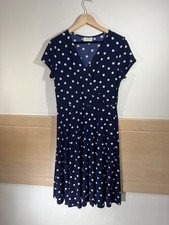 Wallis Petite Navy Dot Dress