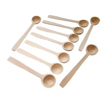Wooden spoon for sugar salt spices coffee small little mini scoop 14 cm 5.5 inch