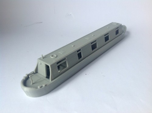 Model railway canal - model,