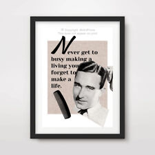 MENS BARBER SHOP HAIRDRESSING ART PRINT POSTER QUOTE Style Decor Life Sayings 
