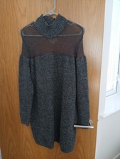Zara Size M Grey Wool Blend