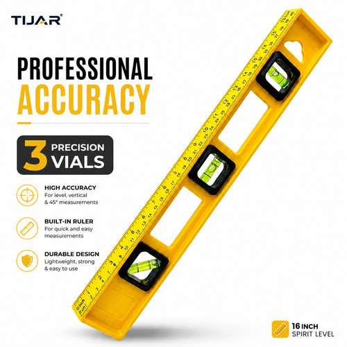 Spirit level 3 dial - 16”,