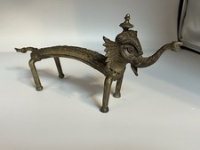 Beautiful Dhorka Brass Elephant Hindu Dorka Figure Ornament Decoration