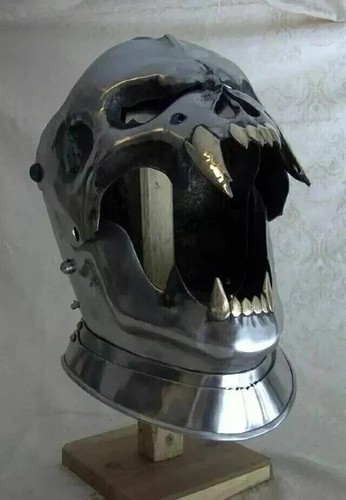 Medieval demon skull helmet - medieval,