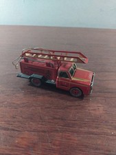 Fire Truck Ornament Vintage