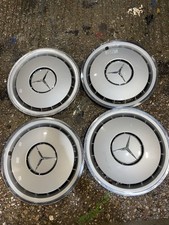 Original Mercedes Benz W124 190e W126 15” Hub Caps Wheel Covers X4 1244010924