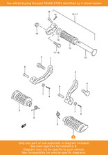 SUZUKI Rubber, Footrest Lh
