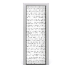 Tulup doorsticker 75x205cm decorative sticker - binary code