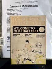 Bobby Moore Signed 1976 Man
