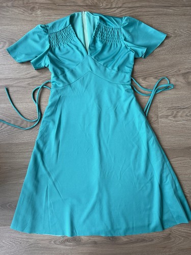 Vintage green midi - vintage, dress