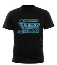 Aqua Shelby Cobra Logo T-shirt Mustang GT500 GT350 Powered by Ford unisex Tshirt