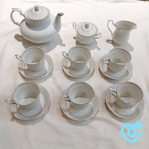 Chodziez tea set white gold - white,