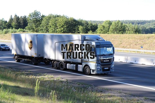 Truck photo man - photo, drawbar