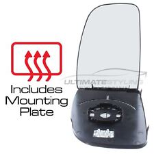 Upper Wing Mirror Glass Citroen Relay Van 2006-2020 Heated Convex Passenger Side