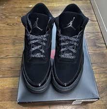 Air Jordan Retro 3 Black Cat 2025 size 12.5 men