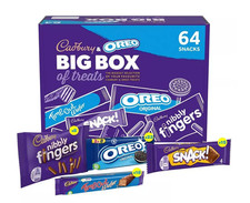 BULK SNACKS Cadbury's Oreo Big Box 64 Bars dated 27/11/2025 to 31/03/2026 OFFICE
