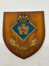 vintage HMS Tenby ship crest