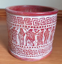 HANDCRAFTED CERAMIC POTTERY PLANTER  / PLANT POT HOLDER , MADE IN GREECE
