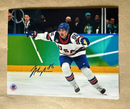 Jack hughes signed autographed - hughes,