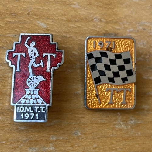 1971 iom races enamel pin - 1971, tt