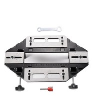 Door Hinge Jig W/ Router Bit Slot Machine Aluminum Alloy Lock Guide Plate