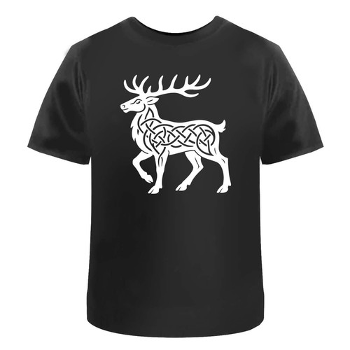 Celtic stag unisex cotton - stag',