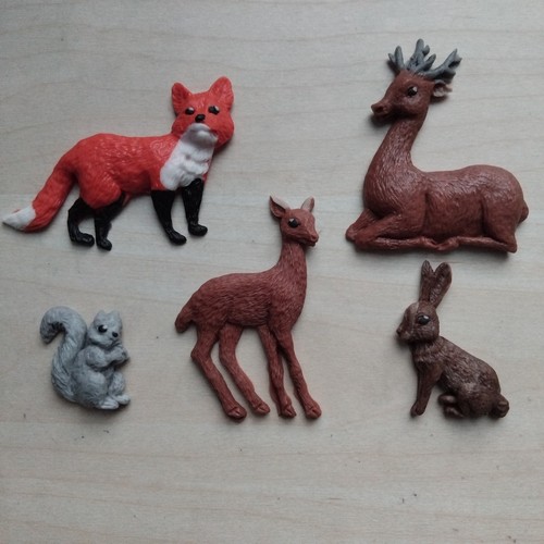 Woodland animals hand made - 5,