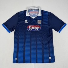 Grimsby Town 2013/14 Away Football Shirt Errea Blue Black Men’s XXXL