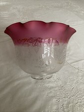 Antique cranberry glass - glass, oil