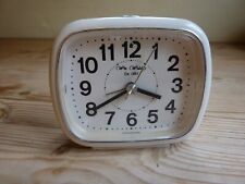 WM Widdop White Alarm Clock