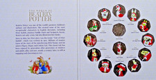 Beatrix Potter Complete 14 coin 2016 to 2019 Christmas Set in Album