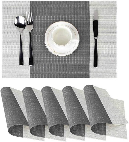 Grey black stripe vinyl pvc - black,