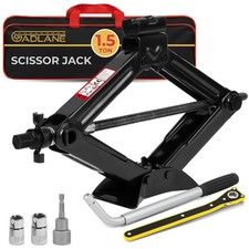 GADLANE Scissor Jack Kit Portable Heavy Duty with Socket Drill Adapter 1.5 Ton
