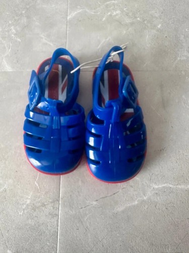 Blue jelly beach sandals - jelly,